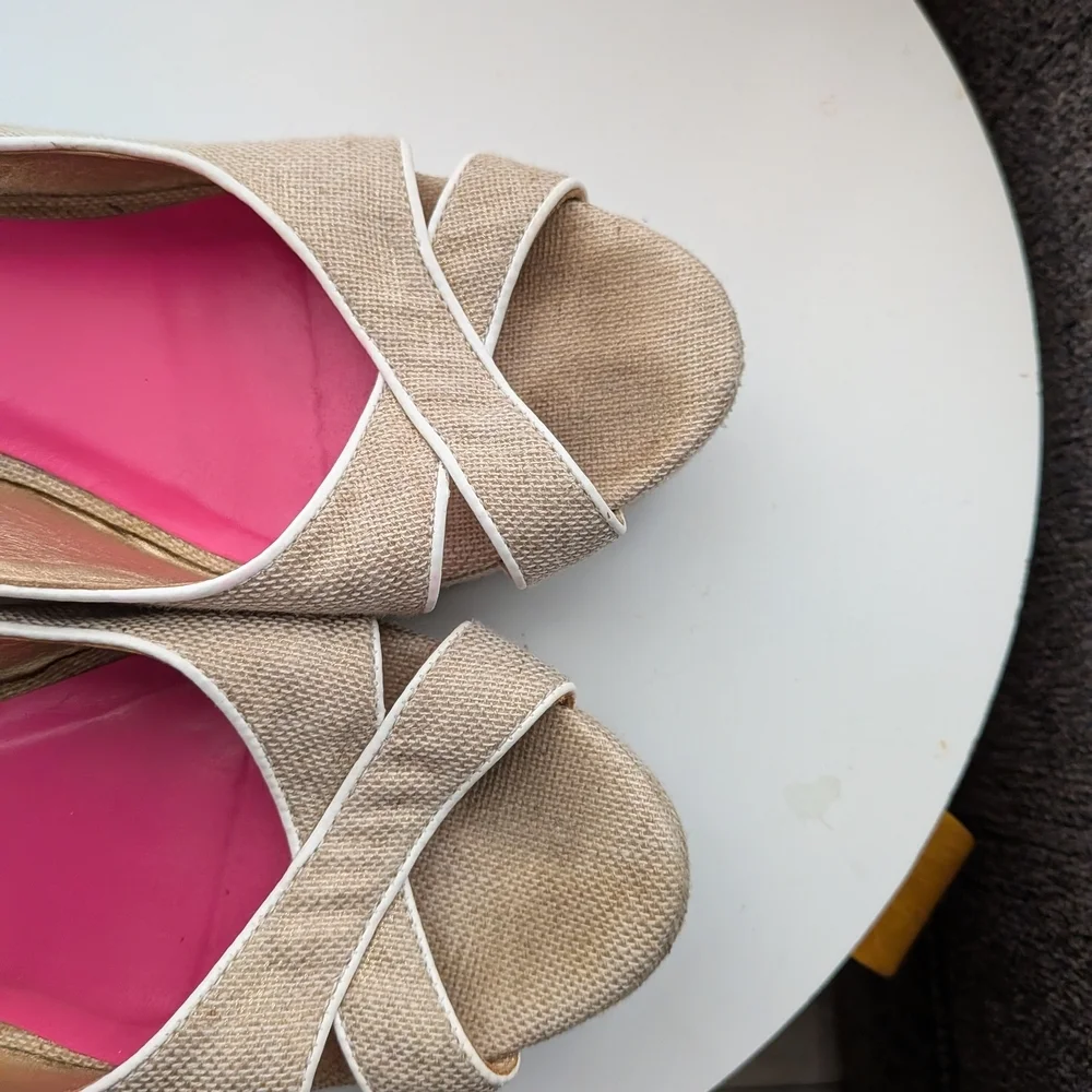 Lilly Pulitzer Picture Perfect Espadrille Beachy Strappy Wedge Heels